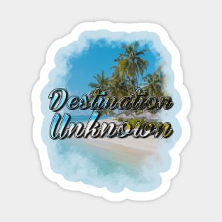 Destination Unknown Summer Sticker